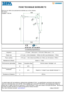 bordure t2 fiche technique