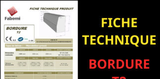 fiche technique bordure t2