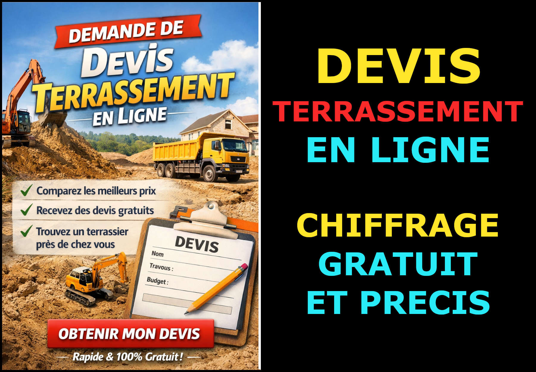 devis terrassement en ligne