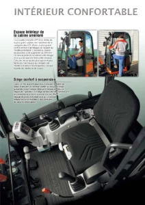 mini pelle kubota u27-4 fiche technique