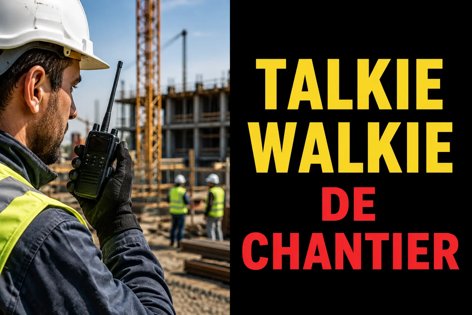 talkie walkie de chantier