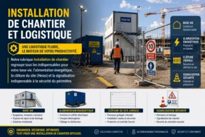 materiel installation de chantier